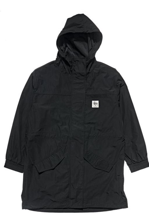 Stussy Womens Workgear Coat Jackets Black - VLWIZ2658